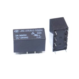 JRC-27F/012-S RELAIS 2A 30VDC 12V 2RT 125VAC 1A 8 PATTES