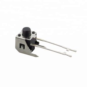 BOUTON POUSSOIR COUDE POUR FACADE NOIR ( 2 PATTES L/ 2 PATTES C)