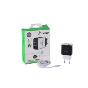 CHARGEUR TELEPHONE BELKIN 2 PORTS 3.1A