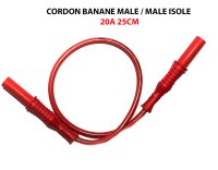 CORDON BANANE MALE / MALE ISOLE 20A 25CM