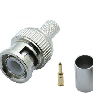 CONNECTEUR BNC MALE POUR CABLE DE VIDEOSURVEILLANCE CCTV + RG59 + RG6 + KX6