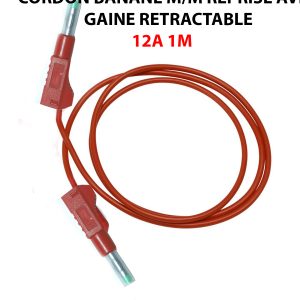CORDON BANANE M/M REPRISE F AVEC GAINE RETRACTABLE 12A 1METRE