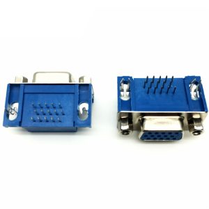 CONNECTEUR DB15 ( VGA ) FEMELLE 3 LIGNES COUDER