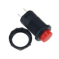 DS-425 BOUTON POUSSOIR ROUGE 15MM