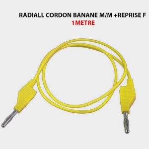 RADIALL CORDON BANANE M/M +REPRISE F 1METRE