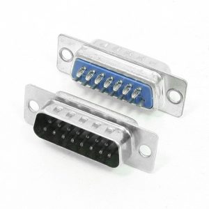 CONNECTEUR DB15 MALE ( VGA)  2 LIGNES