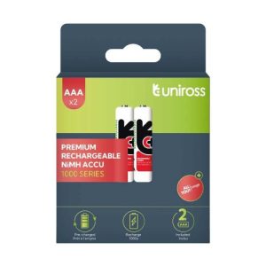 UNIROSS PILE RECHARGEABLE AAA 900MA 1,2V 2PCS