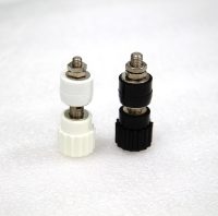 KIT BORNE BANANE FEMELLE  NOIR BLANC L: 43MM A VIS 2PCS